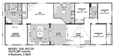 Double Wide Trailer Homes Floor Plans | plougonver.com