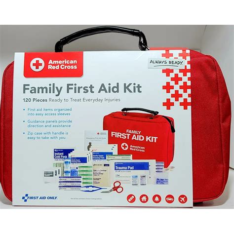 American Red Cross Family First Aid Kit,120 Pieces. - Walmart.com ...