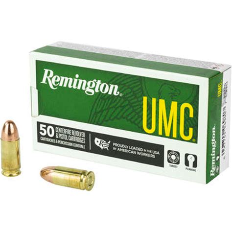 Remington UMC Ammunition - 9 MM Luger - 115 Grain Full Metal Jacket ...