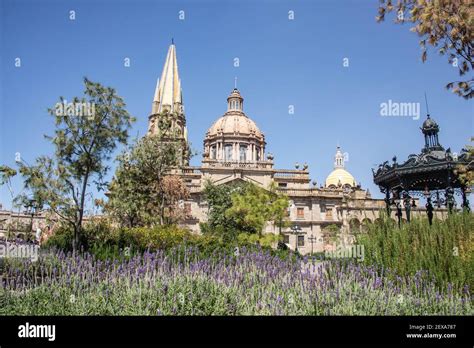 The beautiful Guadalajara Cathedral in the historic center, Guadalajara ...