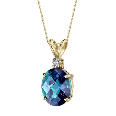 Alexandrite & Diamond Pendant Necklace in 14K Gold - R149759Y | Ruby ...