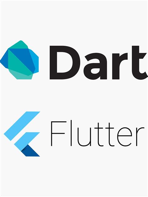 "Dart and Flutter stickers" Sticker by runx | Redbubble