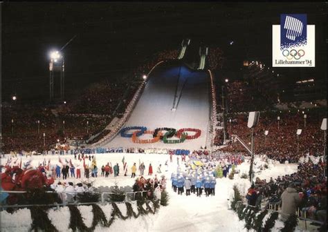 Lillehammer Olympic Park - Closing Ceremony Winter Games 1994 Olympics Postcard