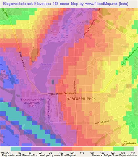 Elevation of Blagoveshchensk,Russia Elevation Map, Topography, Contour