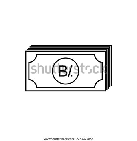 Panama Currency Symbol Panamanian Balboa Icon Stock Vector (Royalty ...