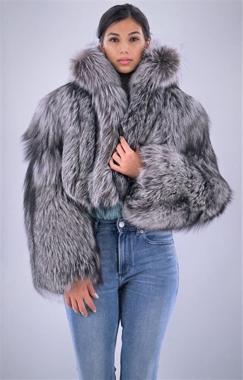 Classic Silver Fox Bolero Jacket 9432 | MARC KAUFMAN FURS