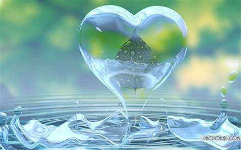 Water Heart Wallpapers - Top Free Water Heart Backgrounds - WallpaperAccess