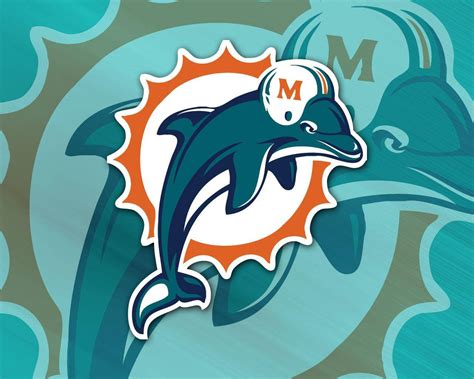 Download Miami Dolphins NFL Team Logo Wallpaper | Wallpapers.com