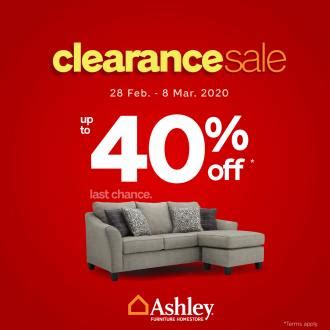 Ashley Furniture HomeStore Clearance Sale 2020 Up To 40% OFF (28 Feb 2020 - 8 Mar 2020)