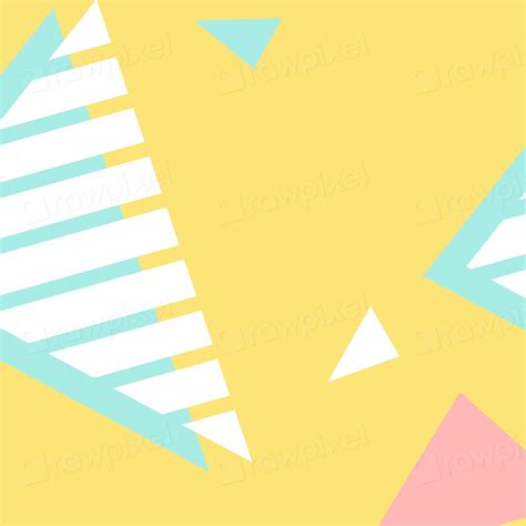 Colorful geometric memphis style background | Premium Vector - rawpixel