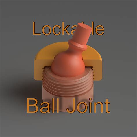 Lockable Ball Joint by Chris (Aero)Engineering Design | Download free STL model | Printables.com