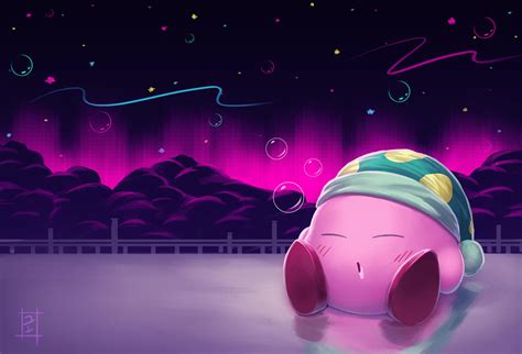 Kirby Sleep by ISquaredArt on DeviantArt