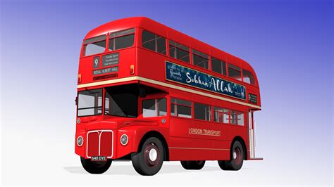 London bus 3D model - TurboSquid 1448940