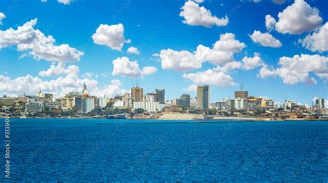 View of the Senegal capital of Dakar, Africa. It is a city panorama ...