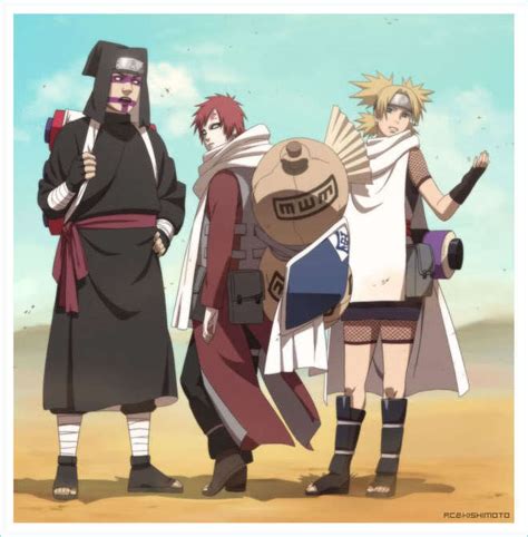 PHANTOM TROUPE vs. GAARA, TEMARI & KANKURO