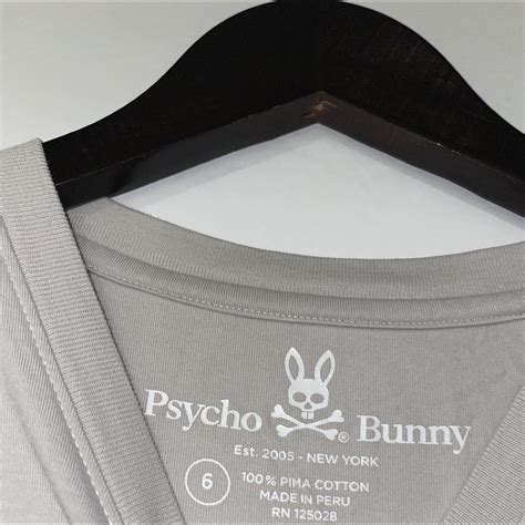 Psycho Bunny Men's Grey T-shirt | Depop