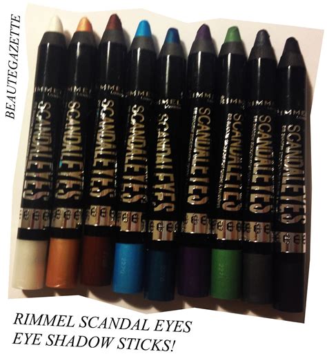 Beauté Gazette: Rimmel SCANDALEYES Eye Shadow Sticks Collection Review
