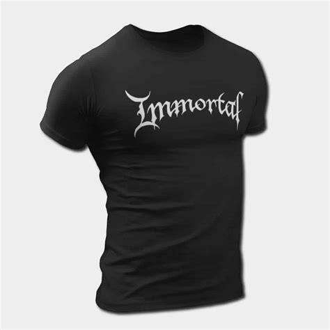 Immortal T-Shirt, Immortal Logo Tee, Black Metal Merch – Metal Band T-Shirt | Print On Demand ...