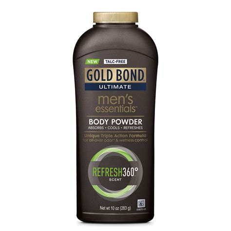 Gold Bond Men's Essentials Body Powder (10 Oz, Refresh 360 Scent ...