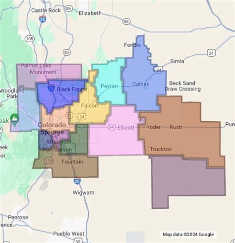 School Districts In Colorado Springs Map - Printable Map