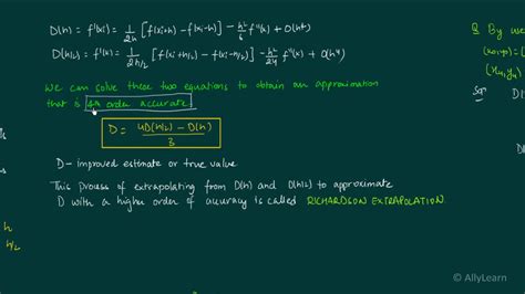 14. Richardson Extrapolation - Formula & Questions - YouTube