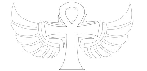 Ankh v2 outline by veblin84 on DeviantArt