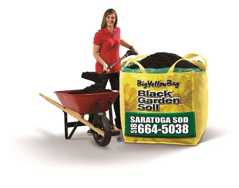 Big Yellow Bag | Fresh Black Garden Soil & Black Mulch Delivered From Saratoga Sod Farm