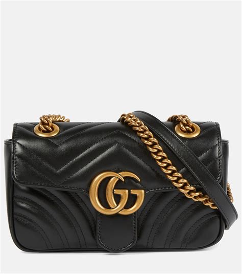 GG Marmont Mini shoulder bag in black - Gucci | Mytheresa