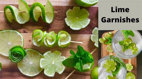 Lime Cocktail Garnish Ideas! - YouTube