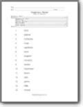 Earth and Physical Science Vocabulary Worksheets