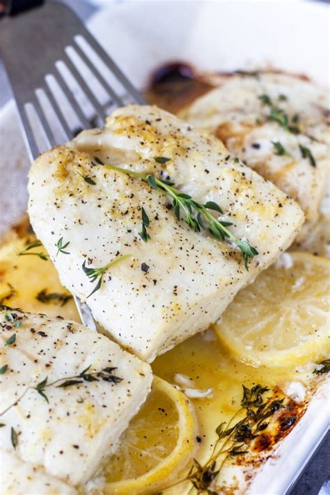 Easy Baked Cod Fillets (Lemon Thyme with Optional Pan Sauce)