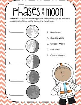 Moon Phases Assessment by 4th Grade Spark | TPT