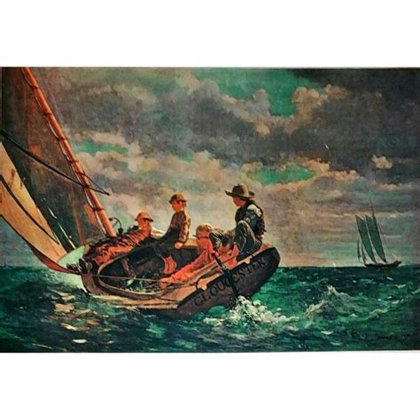 Winslow Homer Breezing Up 1876 Vintage Lithograph | Etsy