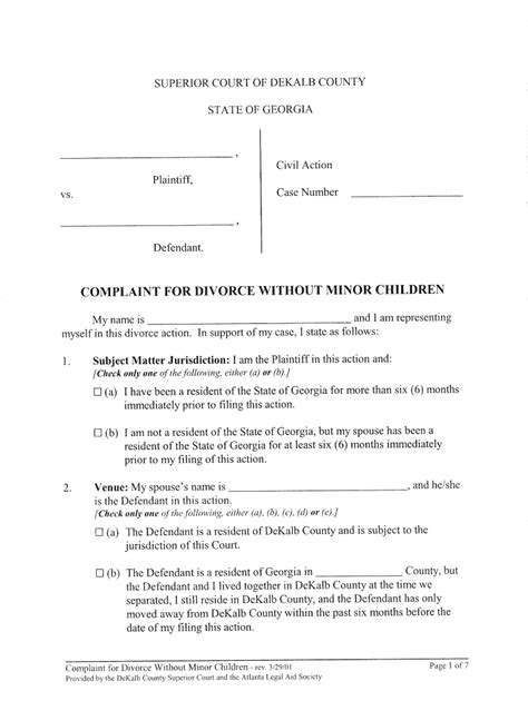 Dekalb County Superior Court Forms Fill Out And Sign Printable PDF ...