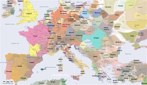 Historical Map Of Europe In The Year 1300 Ad European - vrogue.co