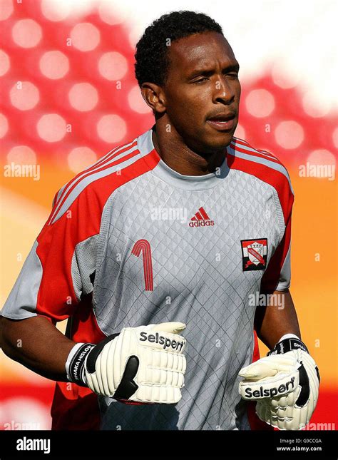 Trinidad tobago goalkeeper shaka hislop training session franken stadion in nuremberg hi-res ...