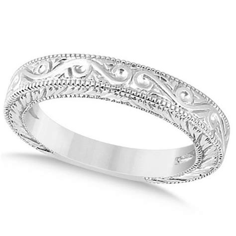 Seven Seas Jewelers - Women\'s Unique Filigree Wedding Band w/ Milgrain ...