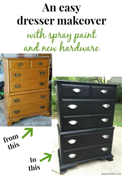 A dresser makeover with spray paint – Green With Decor