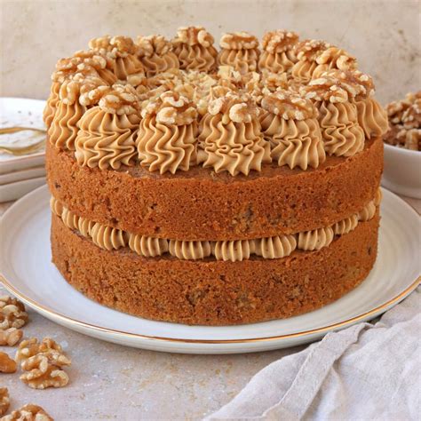 Coffee & Walnut Cake - The Baking Explorer