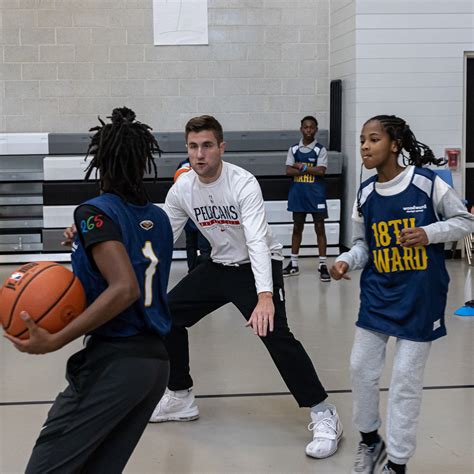 Photos: Pelicans, Woodward host basketball clinic, uniforms distribution at KIPP East Middle ...