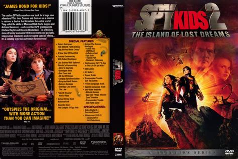 Spy Kids 2: The Island Of Lost Dreams (2002) WS R1 - Movie DVD - CD Label, DVD Cover, Front Cover