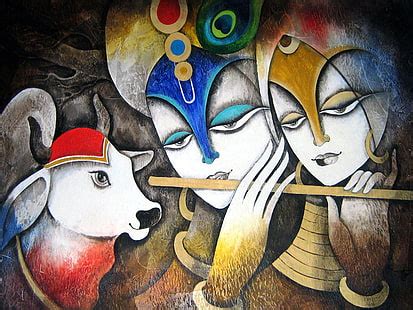 Online crop | HD wallpaper: Lord Radhe Krishna, Hinddu god illustration, Lord Krishna, hindu ...