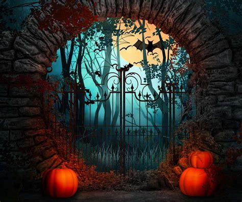 Cool 1(W)x1.5(H)m Vinyl Outdoor Halloween Background Free Shipping ...