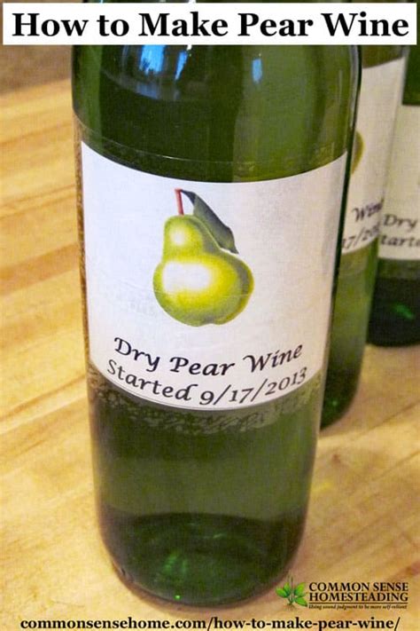 How to Make Pear Wine - Easy Homemade Wine Recipe for Ripe Pears