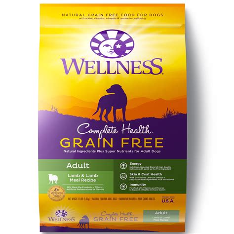 Wellness Complete Health Natural Grain Free Dry Dog Food, Lamb, 12 ...