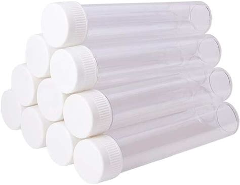 Amazon.com: clear plastic storage tubes with caps