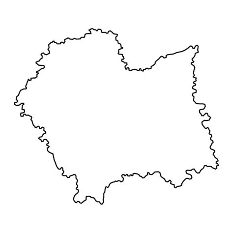 Premium Vector | Lesser poland voivodeship map province of poland ...