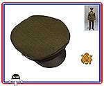 WWII US Army Officer Uniform Accessory Set AL100028A - Hat w/ Badge