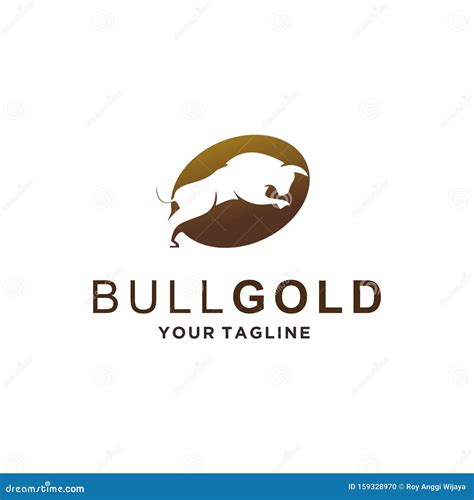 Jump Bull Stamp Logo Design Stock Vector - Illustration of logos, inspiration: 159328970