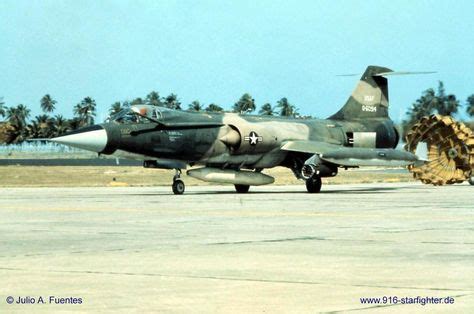 An F-104C Starfighter land’s at DaNang AB South Vietnam 1964 | Starfighter, Vietnam, Fighter jets